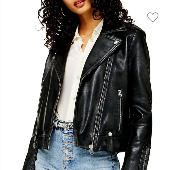 Topshop Jackets & Blazers - NWT TopShop Genuine Leather Jacket